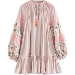 Goodnight macaroon embroidered mini dress tunic